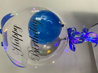 Bubble balloon print happy Birthday